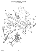 CONTROL PANEL, LIT/OPTIONAL Diagram and Parts List for KUDJ230Y3  KitchenAid Dishwasher