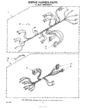 WIRING HARNESS , LITERATURE AND OPTIONAL Diagram and Parts List for MW8100XR0  Whirlpool Microwave