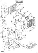 UNIT, LITERATURE Diagram and Parts List for AR1800XA0  Whirlpool Air Conditioner