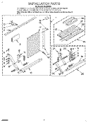 INSTALLATION Diagram and Parts List for CA18WC51  Crosley Air Conditioner