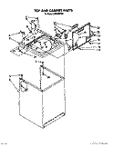 TOP AND CABINET, LIT/OPTIONAL Diagram and Parts List for LA5599XPW4  Whirlpool Washer