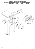 PANEL AND CONTROL Diagram and Parts List for GX900QPKS0  Whirlpool Trash Compactor