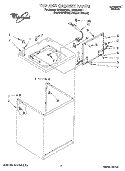 TOP AND CABINET, LIT/OPTIONAL Diagram and Parts List for LSC8244BQ1  Whirlpool Washer