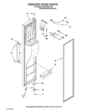 FREEZER DOOR PARTS Diagram and Parts List for GSC25C5EYY02  Whirlpool Refrigerator