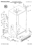 CABINET Diagram and Parts List for 4KSRS27QFW00  KitchenAid Refrigerator