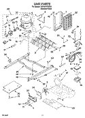 UNIT PARTS Diagram and Parts List for 7GS6SHEXMS01  Whirlpool Refrigerator