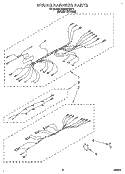 WIRING HARNESS Diagram and Parts List for RS630PXBH1  Whirlpool Range
