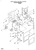 DISPENSER FRONT Diagram and Parts List for KSRB27QABL10  KitchenAid Refrigerator