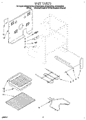 UNIT, OPTIONAL Diagram and Parts List for RF330PXDW0  Whirlpool Range