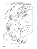 ICE MAKER, OPTIONAL Diagram and Parts List for GS5SHGXLQ00  Whirlpool Refrigerator