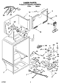LINER PARTS Diagram and Parts List for ET1RHMXKQ05  Whirlpool Refrigerator