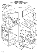 LINER PARTS Diagram and Parts List for ET1FTTXKQ02  Whirlpool Refrigerator