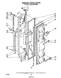 Part Location Diagram of 935086 Whirlpool Handle, Center (New Avocado)