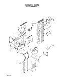 AIR FLOW Diagram and Parts List for KSSS42MAX03  KitchenAid Refrigerator