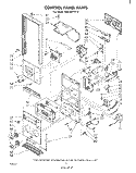 CONTROL PANEL Diagram and Parts List for RM235PXK0  Whirlpool Microwave Oven Combo