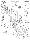 SECTION Diagram and Parts List for LER7646JQ0  Whirlpool Dryer
