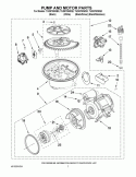 PUMP AND MOTOR PARTS Diagram and Parts List for TUD8700WS0  Estate Dishwasher