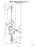 BRAKE AND DRIVE TUBE Diagram and Parts List for LA7700XPW0  Whirlpool Washer