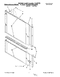 DOOR AND PANEL Diagram and Parts List for KUDH230B0  KitchenAid Dishwasher