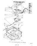 MACHINE BASE Diagram and Parts List for LA5530XPW3  Whirlpool Washer