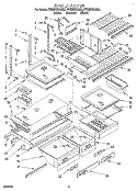 Part Location Diagram of 1118101 Whirlpool SHELF LADDER, CENTER