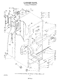 CABINET Diagram and Parts List for ET14EKXRWR1  Whirlpool Refrigerator