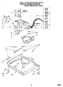 MACHINE BASE Diagram and Parts List for LSV7233DZ0  Whirlpool Washer