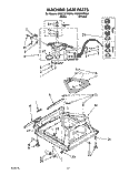 MACHINE BASE Diagram and Parts List for KAWE767WWH0  KitchenAid Washer