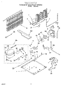 UNIT Diagram and Parts List for 6ET19DKXDN02  Whirlpool Refrigerator