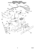 CONTROL PARTS Diagram and Parts List for KSRG25FKBL18  KitchenAid Refrigerator