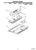CONTROL PARTS Diagram and Parts List for KSCS23FVBL00  KitchenAid Refrigerator