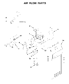 Air flow parts Diagram and Parts List for WRS335SDHM03  Whirlpool Refrigerator