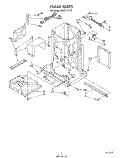 FRAME Diagram and Parts List for 4KUCC151T0  KitchenAid Trash Compactor