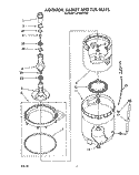 AGITATOR, BASKET AND TUB Diagram and Parts List for LA7800XTF0  Whirlpool Washer
