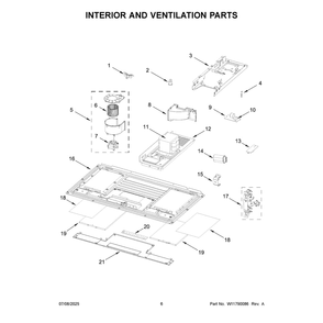 Part Location Diagram of W11755318 Whirlpool Transformer, High Voltage