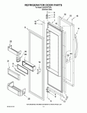 REFRIGERATOR DOOR PARTS Diagram and Parts List for KSSC42FTS04  KitchenAid Refrigerator