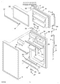 DOOR Diagram and Parts List for 2VET20NKJW00  Whirlpool Refrigerator