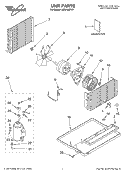 UNIT PARTS Diagram and Parts List for ACU104PK1  Whirlpool Air Conditioner