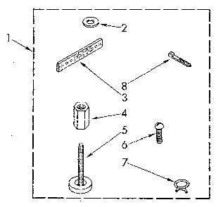 Miscellaneous Diagram and Parts List for LA7800XSM2  Whirlpool Washer