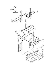 Door And Panel Parts Diagram and Parts List for 66513493N410  Kenmore Dishwasher