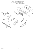 TOP VENTING, LIT/OPTIONAL Diagram and Parts List for RBD305PDB6  Whirlpool Wall Oven