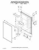 REFRIGERATOR DOOR PARTS Diagram and Parts List for WRT311SFYW00  Whirlpool Refrigerator