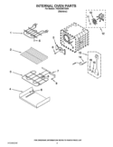 INTERNAL OVEN PARTS Diagram and Parts List for YKDSS907SS04  KitchenAid Range