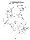 Part Location Diagram of WP2207109B Whirlpool Refrigerator Dispenser Overflow Grille