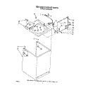 TOP AND CABINET, LIT/OPTIONAL Diagram and Parts List for 4LA6300XXN1  Whirlpool Washer
