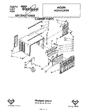 CABINET PARTS Diagram and Parts List for ACP552XR0  Whirlpool Air Conditioner