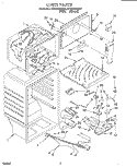 LINER Diagram and Parts List for RT16DKXDW01  Roper Refrigerator