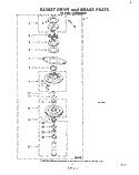 BASKET DRIVE AND BRAKE Diagram and Parts List for LA5600XMW0  Whirlpool Washer