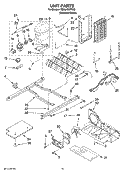 UNIT PARTS Diagram and Parts List for ED5LHEXTD00  Whirlpool Refrigerator