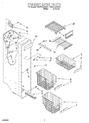 FREEZER LINER Diagram and Parts List for 7ED27DQXFW01  Whirlpool Refrigerator